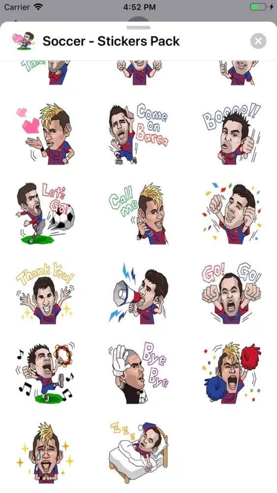 Soccer - Stickers Pack应用截图