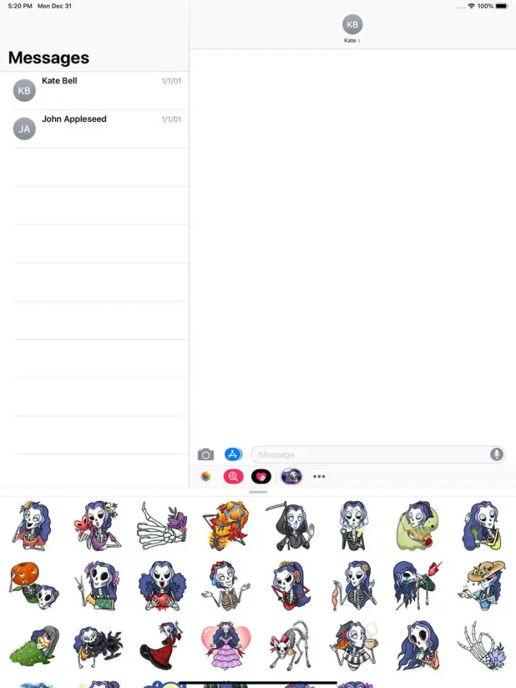 Captures d'écran de Skeleton Witch Stickers Pack iPad 