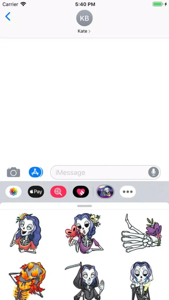 Captures d'écran de Skeleton Witch Stickers Pack