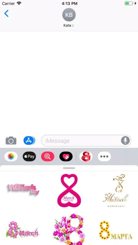 Capturas de tela do Women's Day Stickers Pack