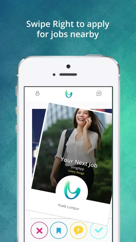 Скриншоты SlingApp - swipe.hired