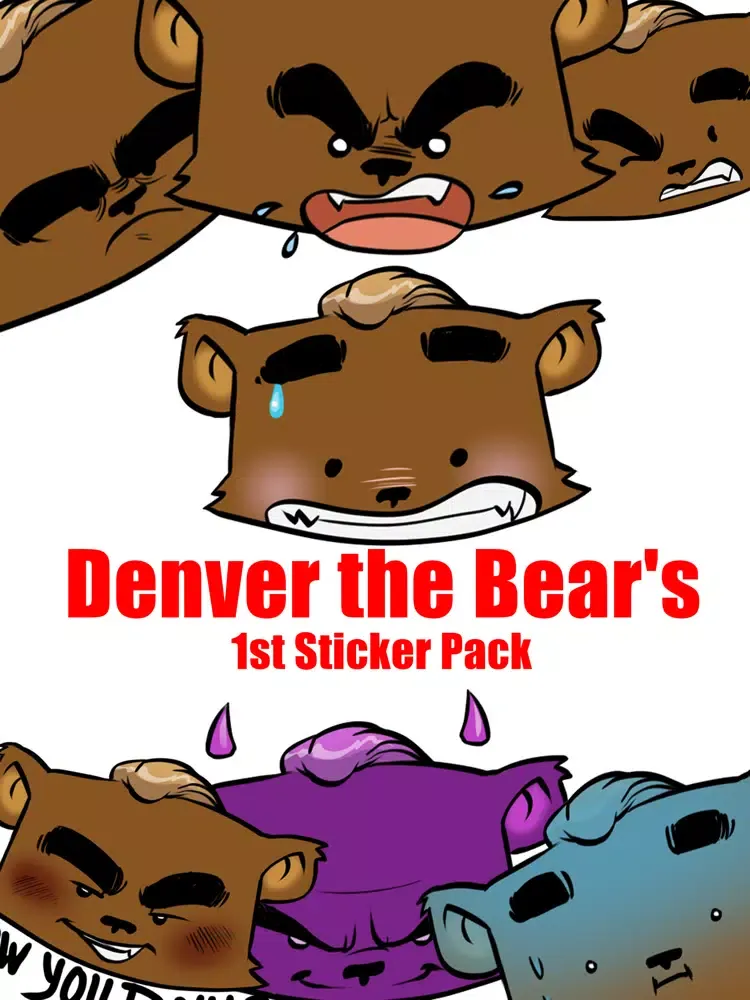 Capturas de pantalla de Denver The Bear Sticker Pack iPad 