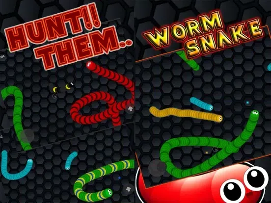 Anacondas Snake Worm Wars Games iPad Screenshots