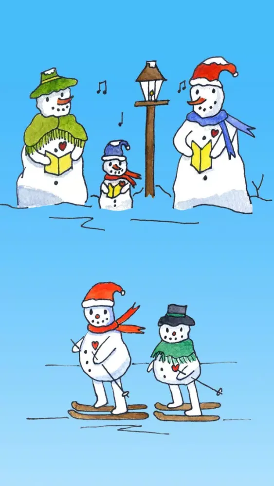 Zrzuty ekranu Christmas Snowman Stickers