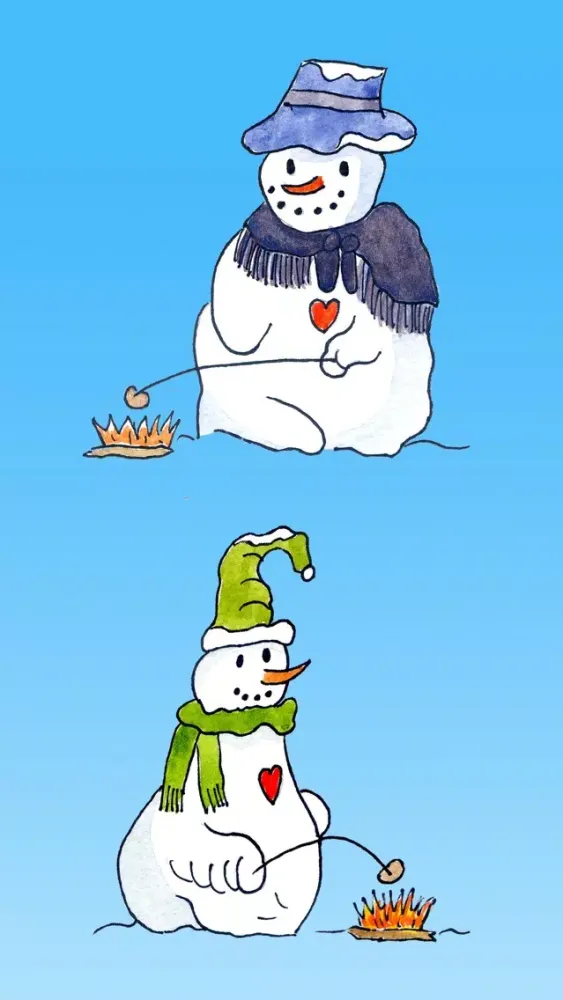 Zrzuty ekranu Christmas Snowman Stickers