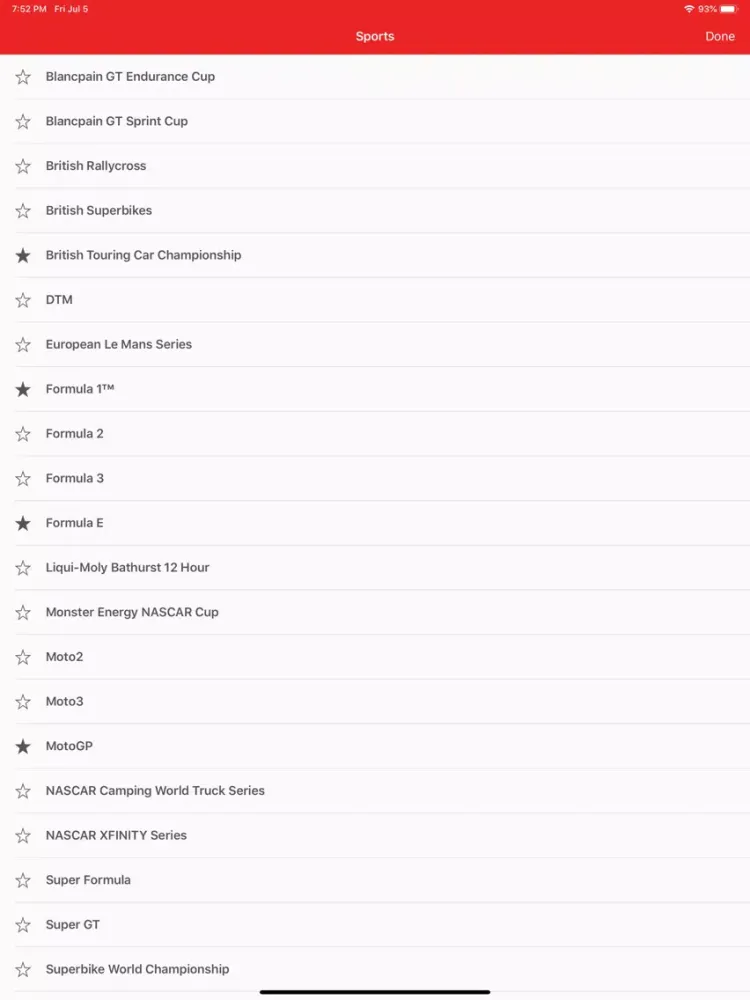 Capturas de tela do Motorsport Calendar! iPad 