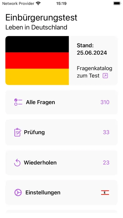 Einbürgerungstest Übungs-App应用截图