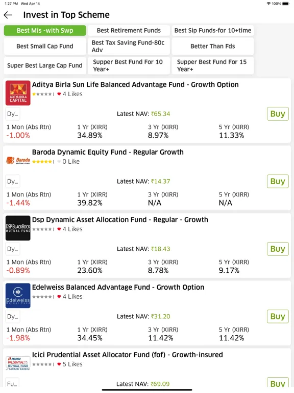 Capturas de pantalla de SLM Invest Online iPad 