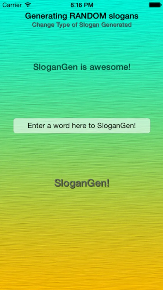 Скриншоты SloganGen