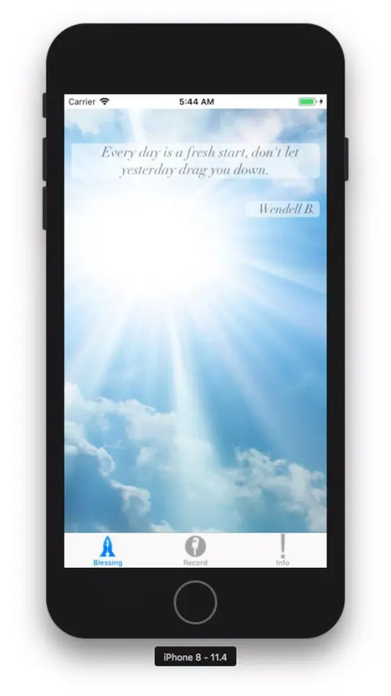 Screenshot di Daily Blessing