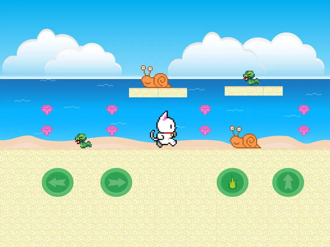 ภาพหน้าจอของ Super Cat 2 World Adventure iPad 