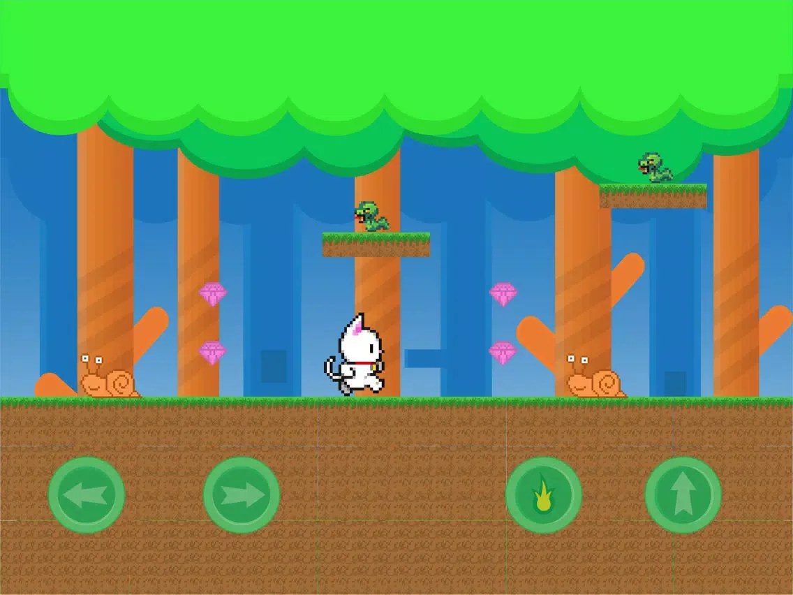 ภาพหน้าจอของ Super Cat 2 World Adventure iPad 