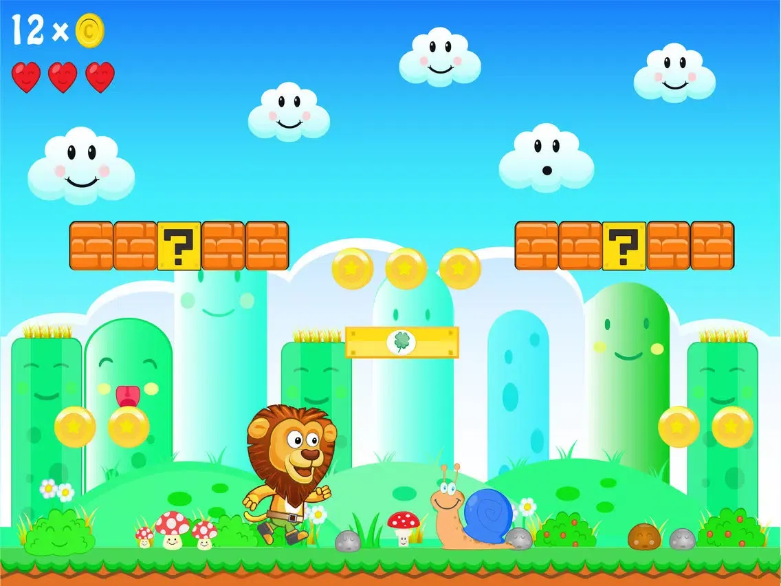 Tangkapan layar Lion's World - Super Free Platform Game iPad 
