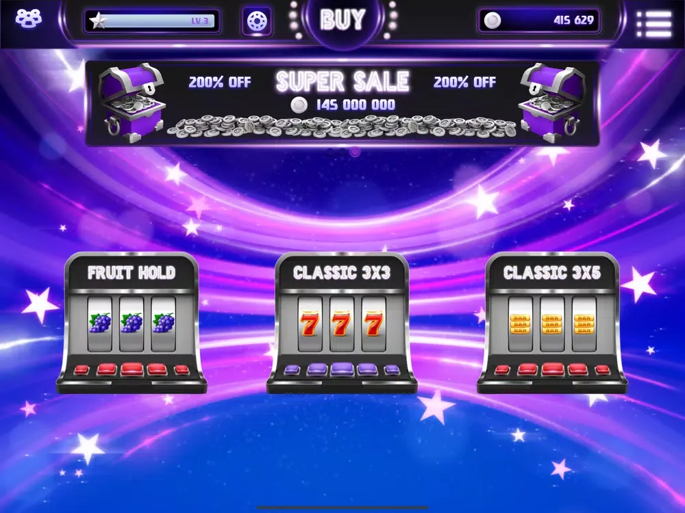 Capturas de tela do 777 Slot Spins Bayvip iPad 