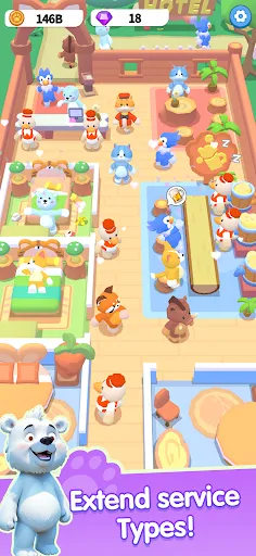 My Animal Hotel: Idle game Screenshots