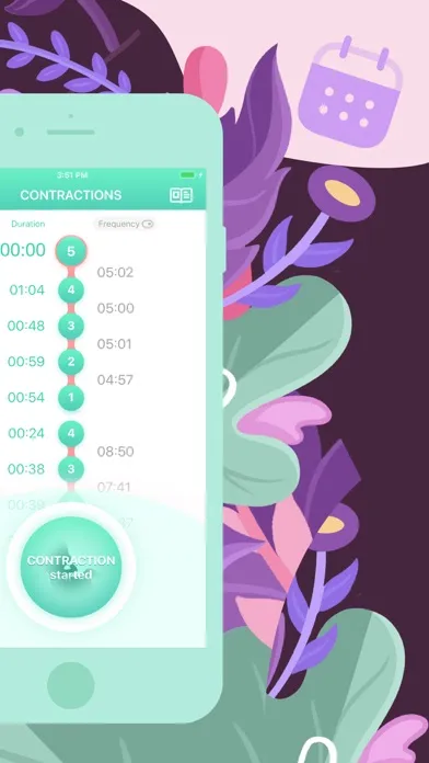 Contraction Timer & Counter 9m سکرین شاٹس