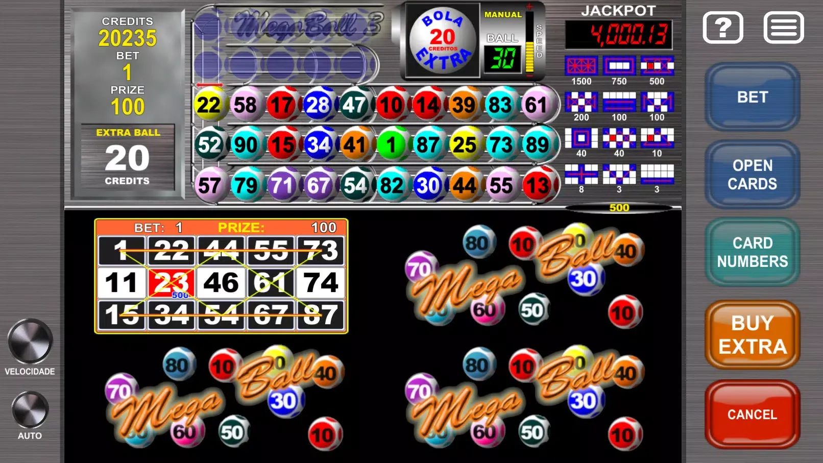Video Bingo Mega Ball Flex應用截圖