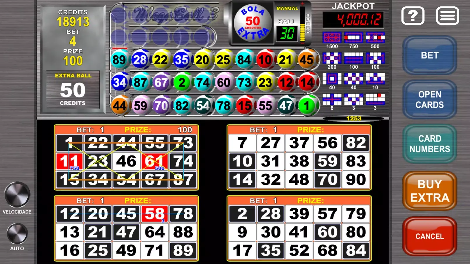 Video Bingo Mega Ball Flex應用截圖