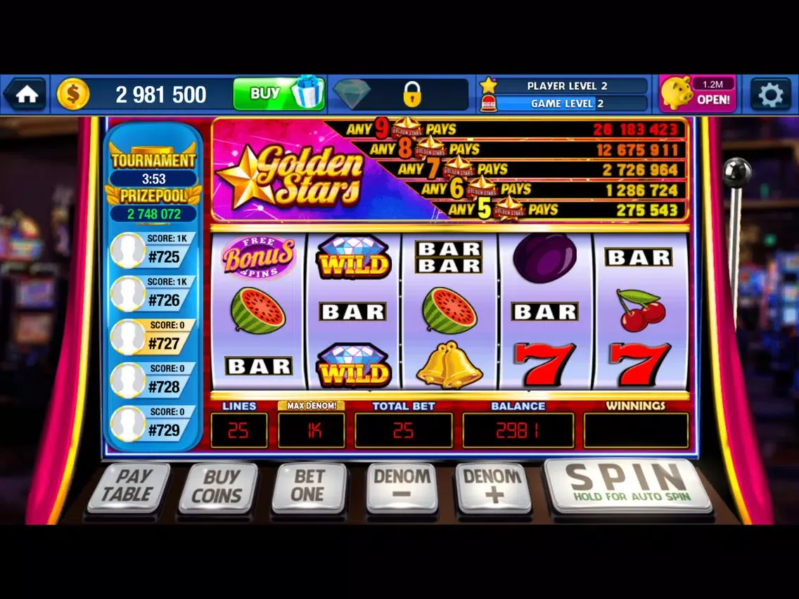 ภาพหน้าจอของ LuckyU Casino iPad 