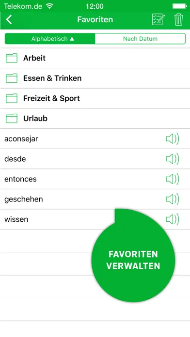 Tangkapan layar PREMIUM Wörterbuch Spanisch