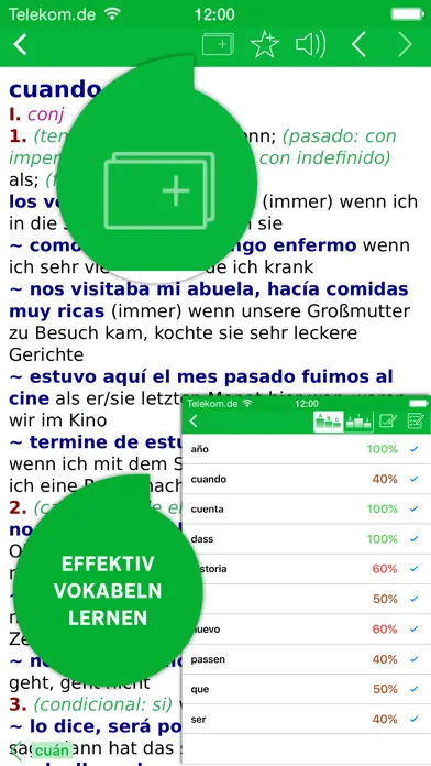 Tangkapan layar PREMIUM Wörterbuch Spanisch