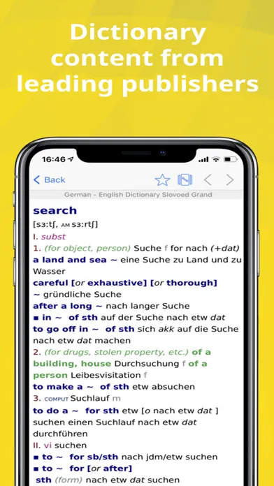 Captures d'écran de Slovoed Dictionary Collection