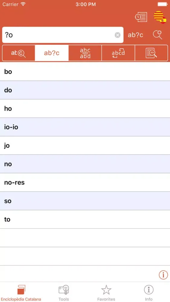 Compact Spanish-Catalan Catalan-Spanish Dictionary from Enciclopèdia Catalana Screenshots