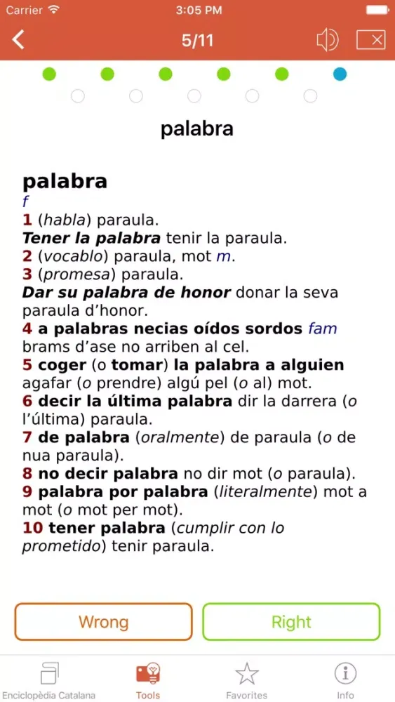 Compact Spanish-Catalan Catalan-Spanish Dictionary from Enciclopèdia Catalana Screenshots