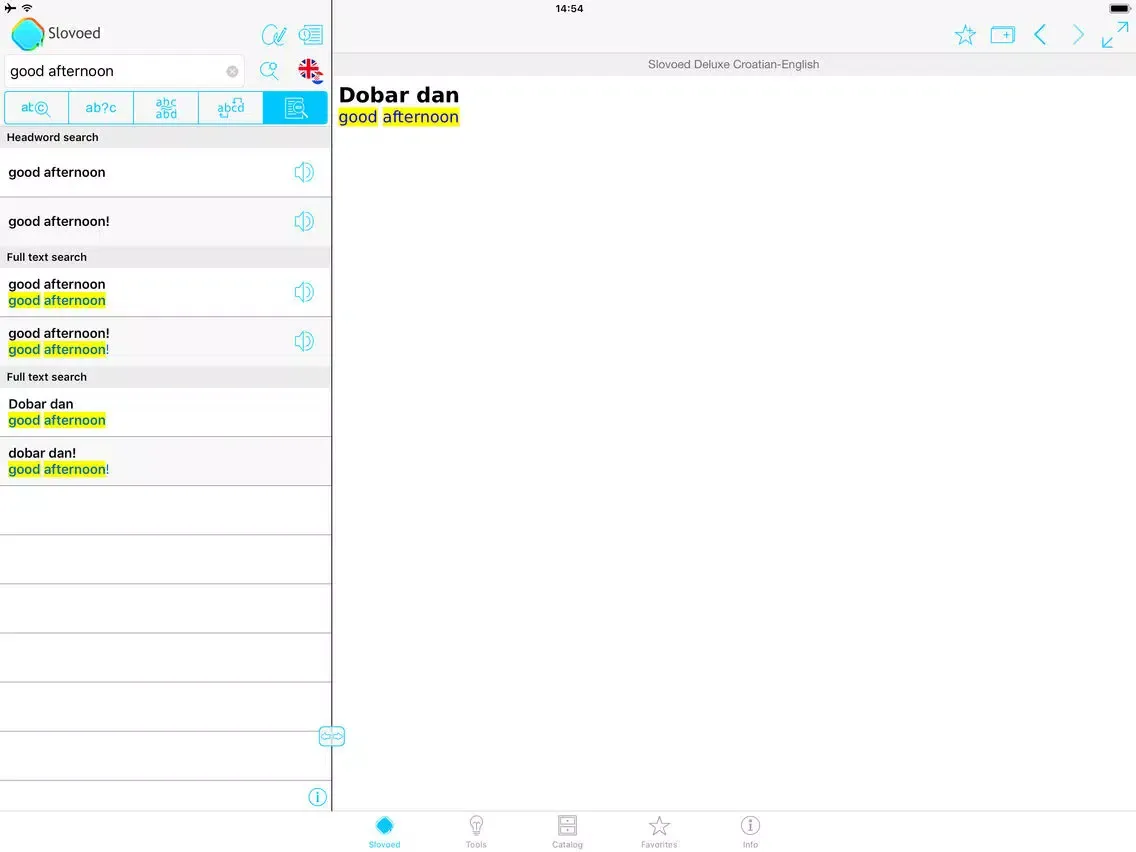 Dictionary: Croatian - English iPad  スクリーンショット