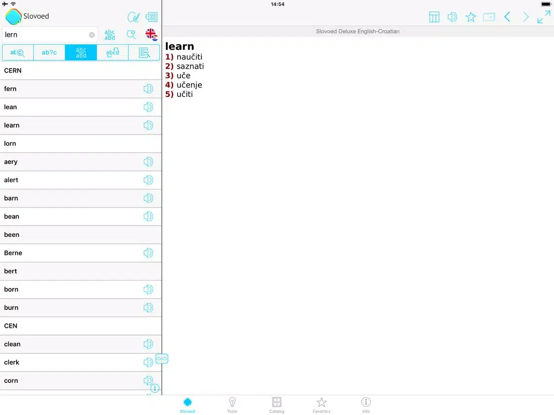 Dictionary: Croatian - English iPad  スクリーンショット