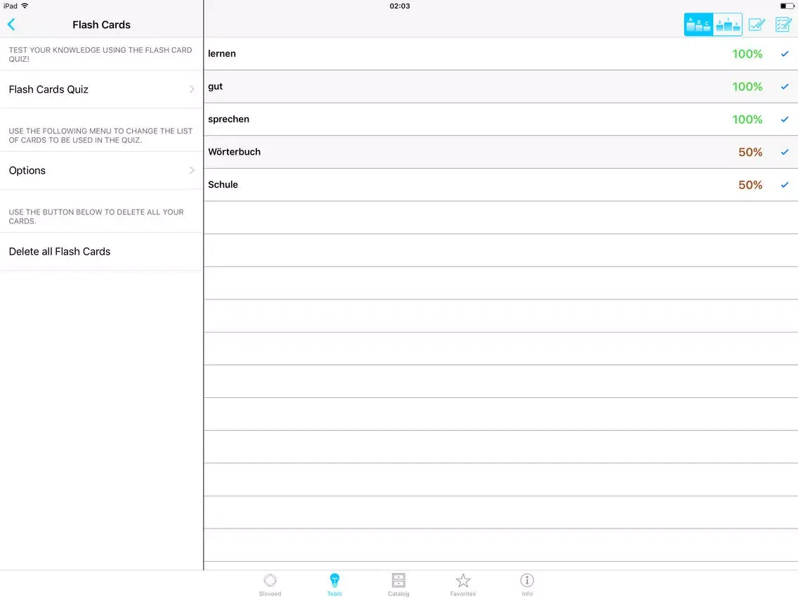 German <-> English Dictionary iPad 应用截图
