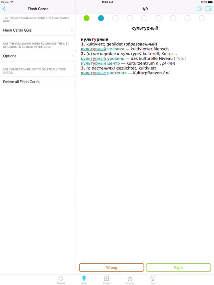 Скриншоты German<->Russian Slovoed Deluxe Talking Dictionary iPad 