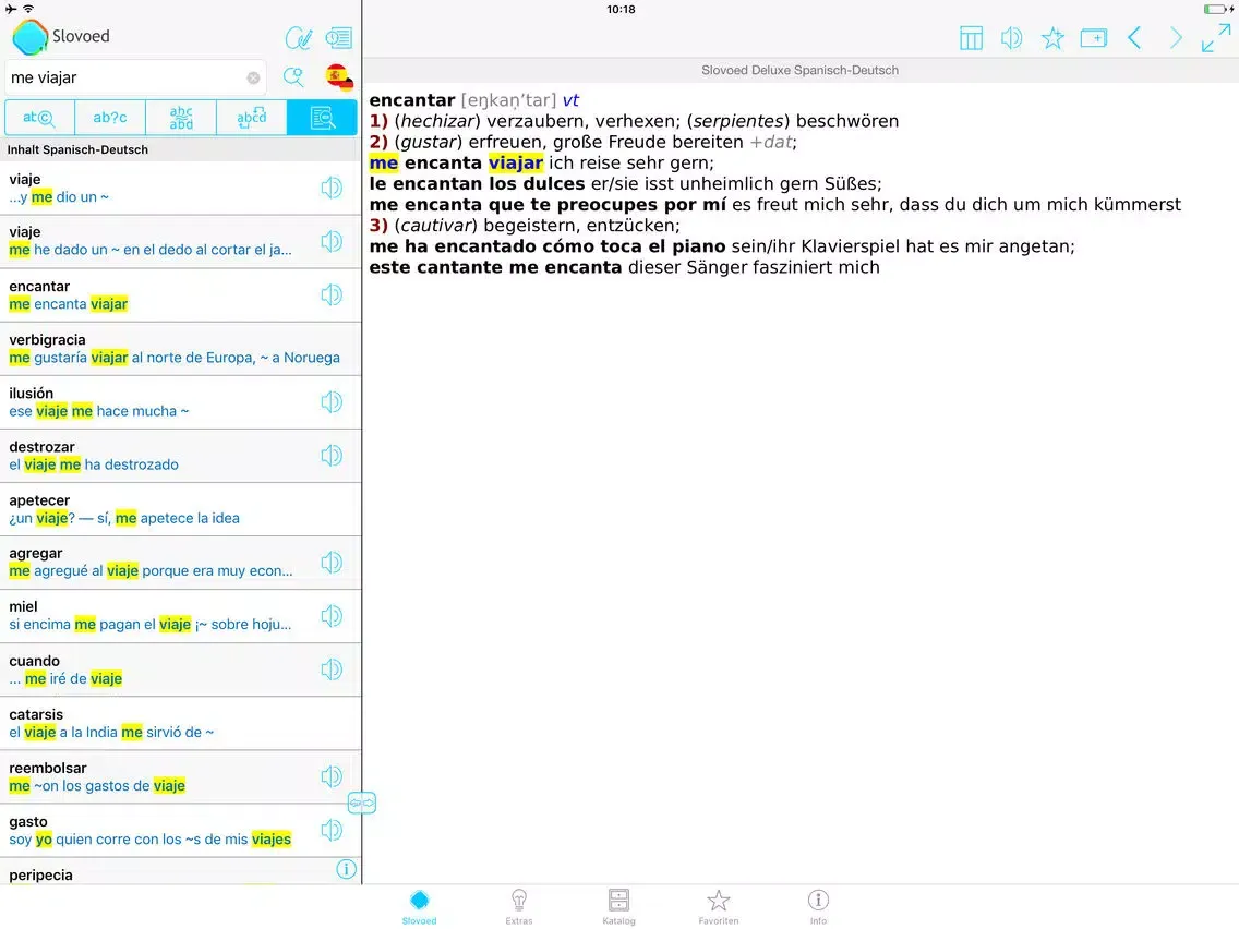 German <> Spanish Dictionary iPad 应用截图