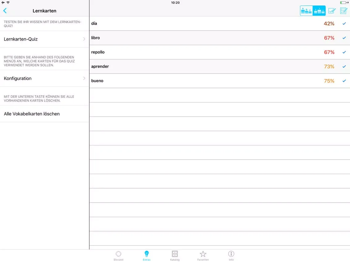 German <> Spanish Dictionary iPad 应用截图