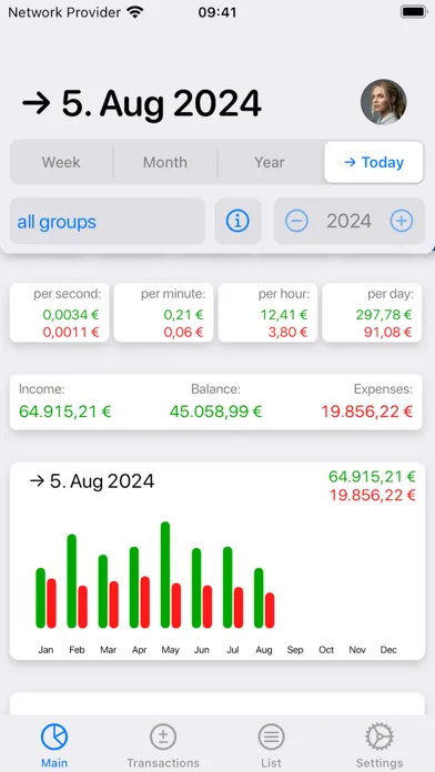 Zrzuty ekranu Live Budget - Money Manager