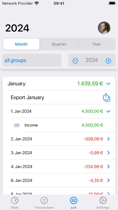 Zrzuty ekranu Live Budget - Money Manager