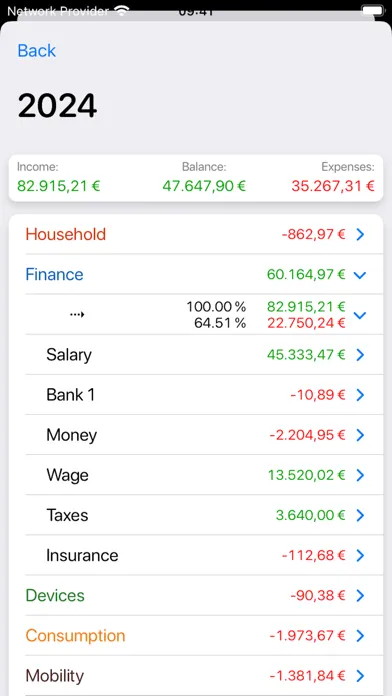 Zrzuty ekranu Live Budget - Money Manager