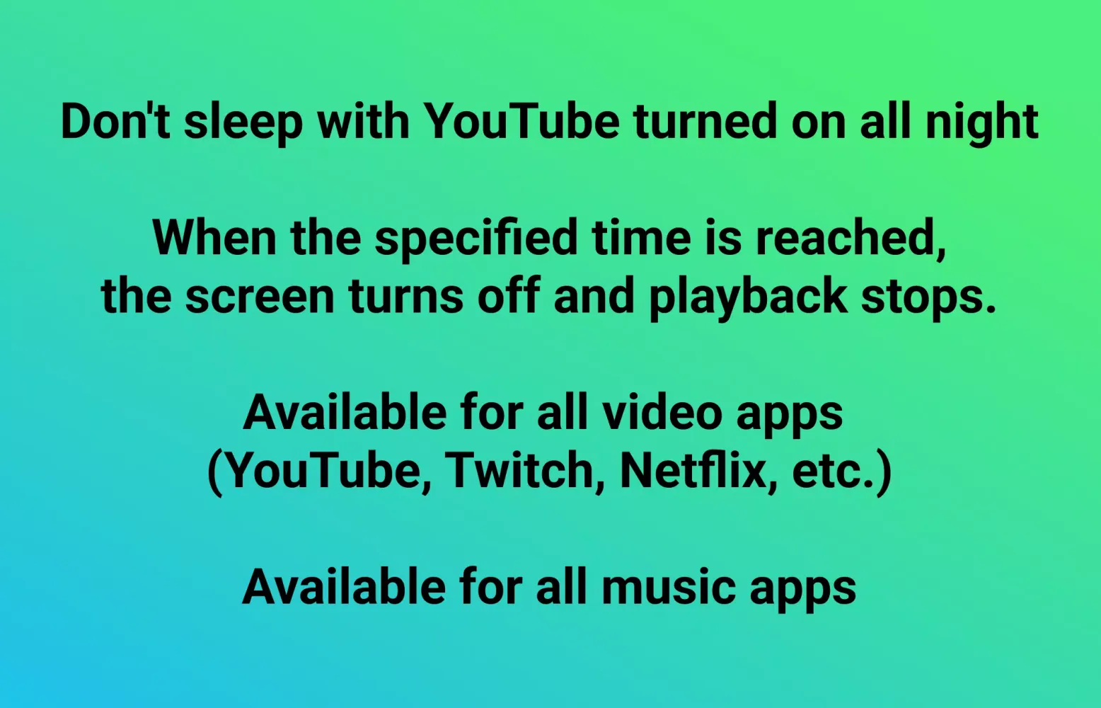 Capturas de pantalla de Sleep Timer :Video& Screen Off