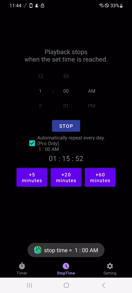 Capturas de pantalla de Sleep Timer :Video& Screen Off