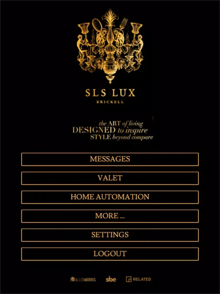 Скриншоты SLS Lux Concierge iPad 