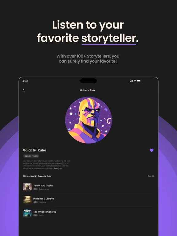 Storyn: 8D Sleep Storys iPad  스크린샷