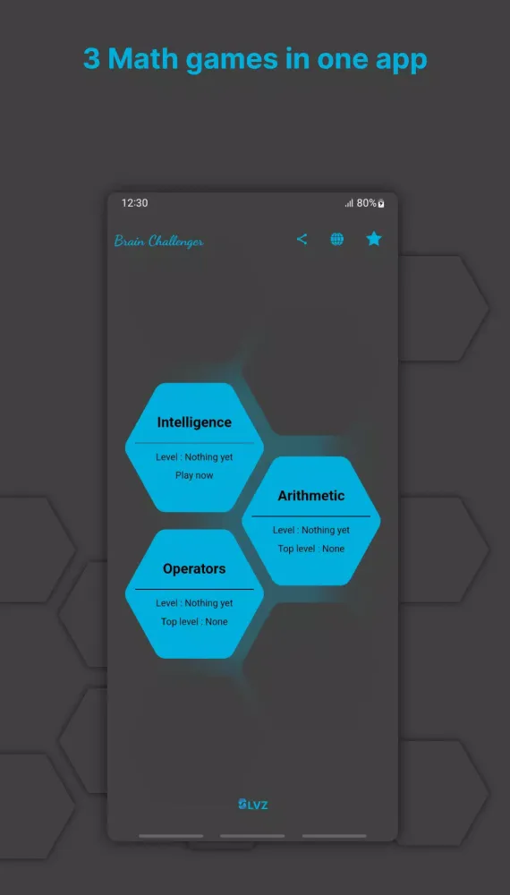 Zrzuty ekranu Brain Challenger - Math game