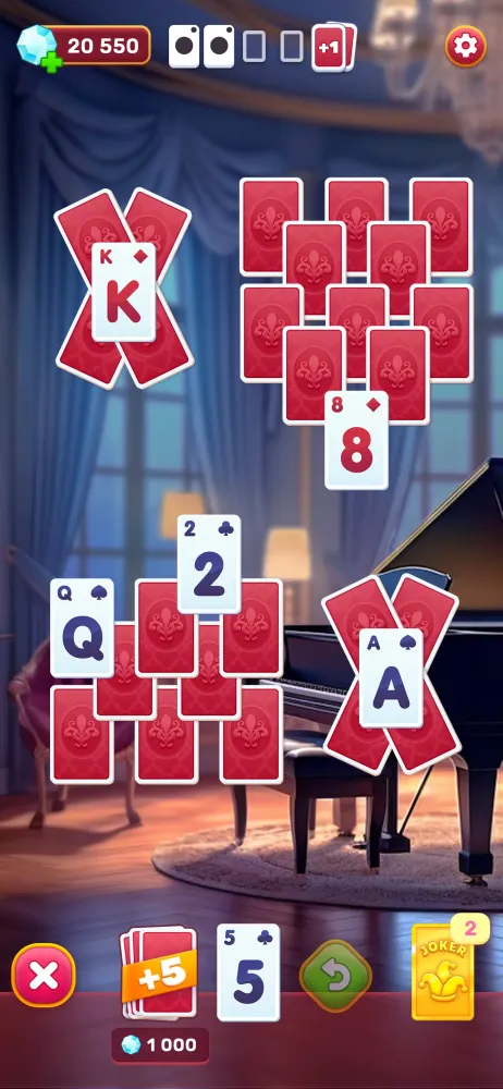 Capturas de tela do Solitaire Card & Luxury Design