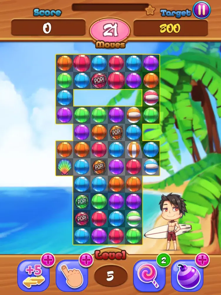 Beach Match 3 iPad 应用截图