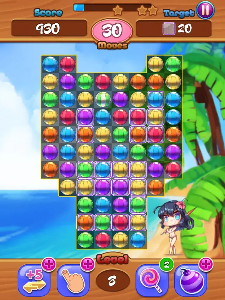 Beach Match 3 iPad 应用截图