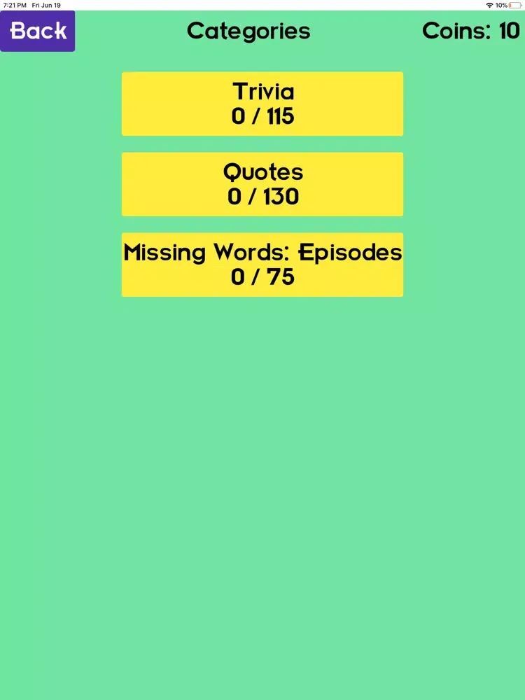 Capturas de tela do Future Drama Quiz iPad 