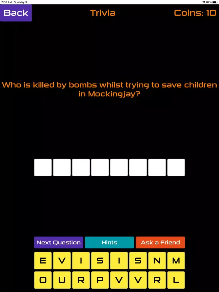 Quiz About Hunger Games iPad  स्क्रीनशॉट