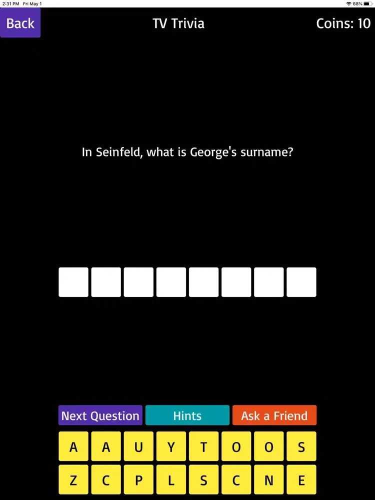 Ảnh chụp màn hình của TV Quiz - Trivia and More iPad 
