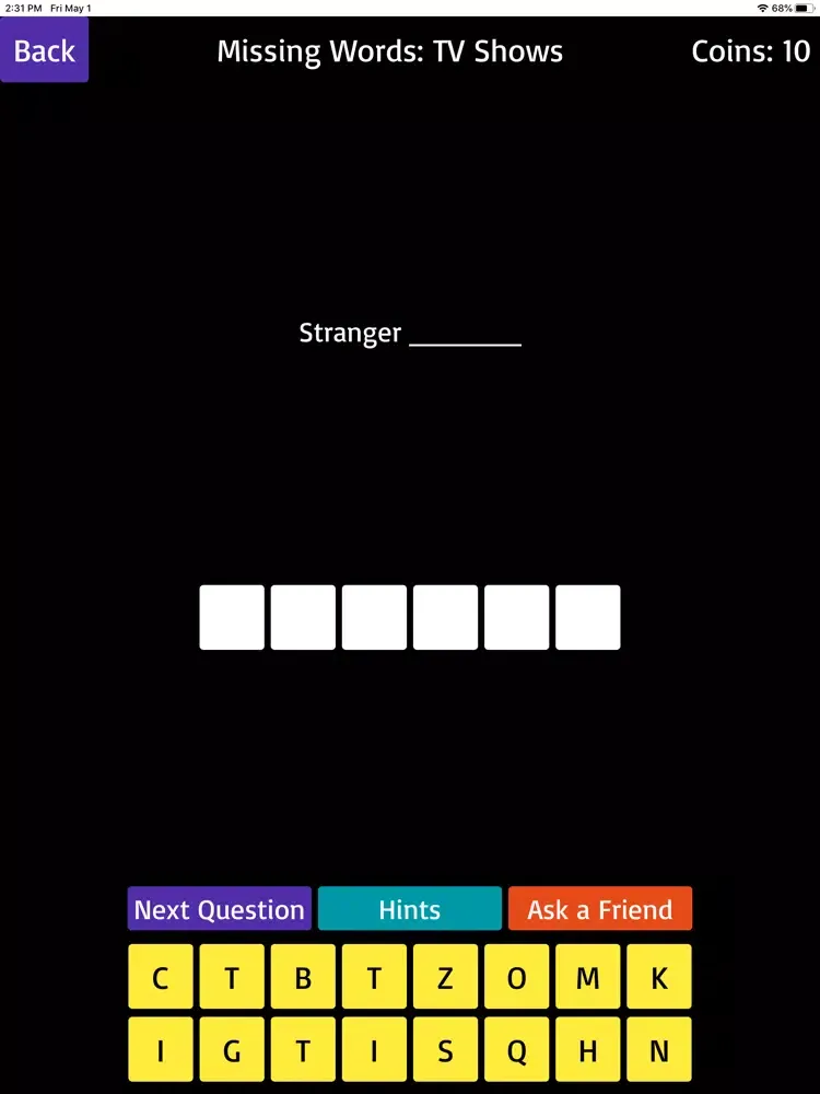 Ảnh chụp màn hình của TV Quiz - Trivia and More iPad 