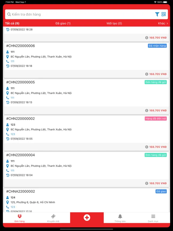 Capturas de pantalla de CHN Logistics iPad 